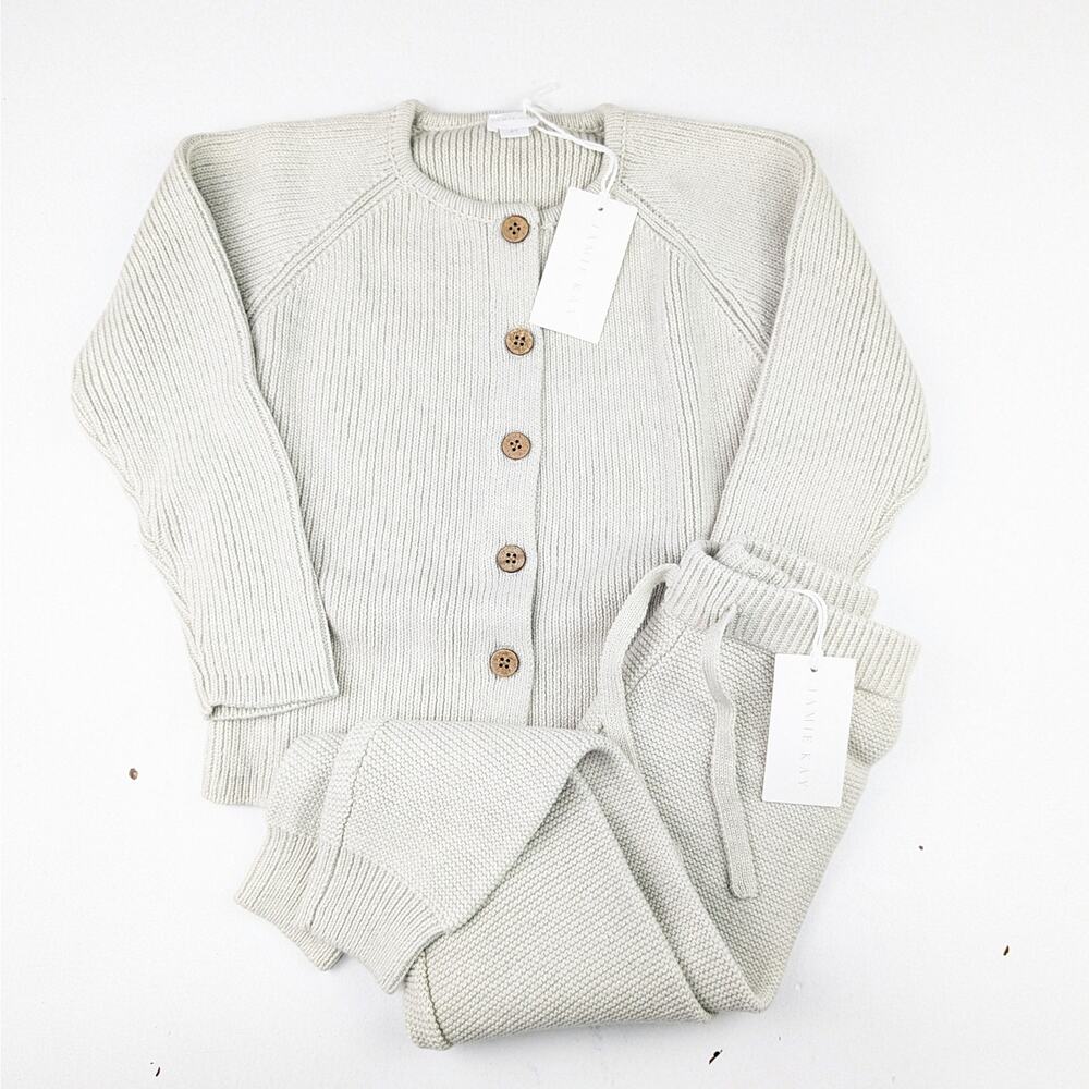 Jamie Kay Sage Marle Cardigan & Knit Pants Set